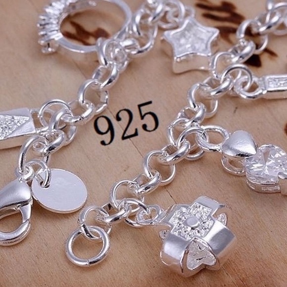 LAST ONE‼️ 925 Sterling Silver Charm Bracelet - Picture 3 of 9